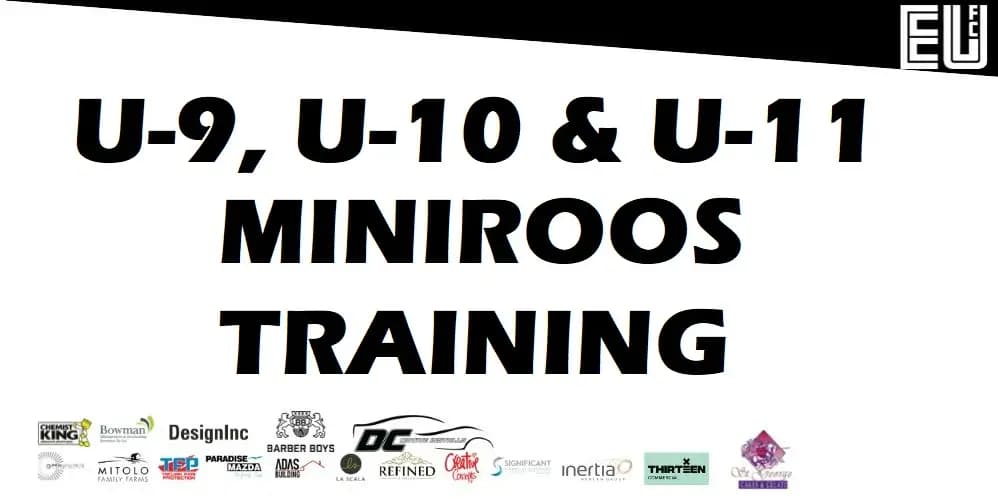 U9, U10, U11 Miniroo Training commencement