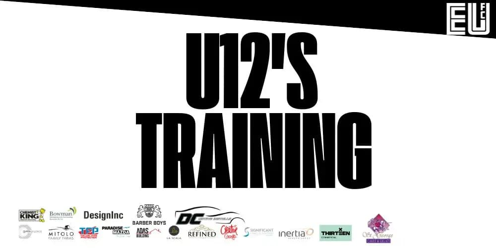 21st Jan - Under 12 Training commencement