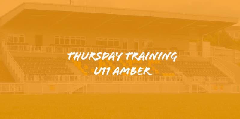 Under 11 Amber Training